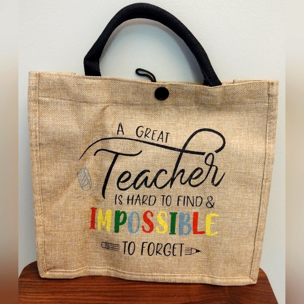 Teacher appreciation tote bag